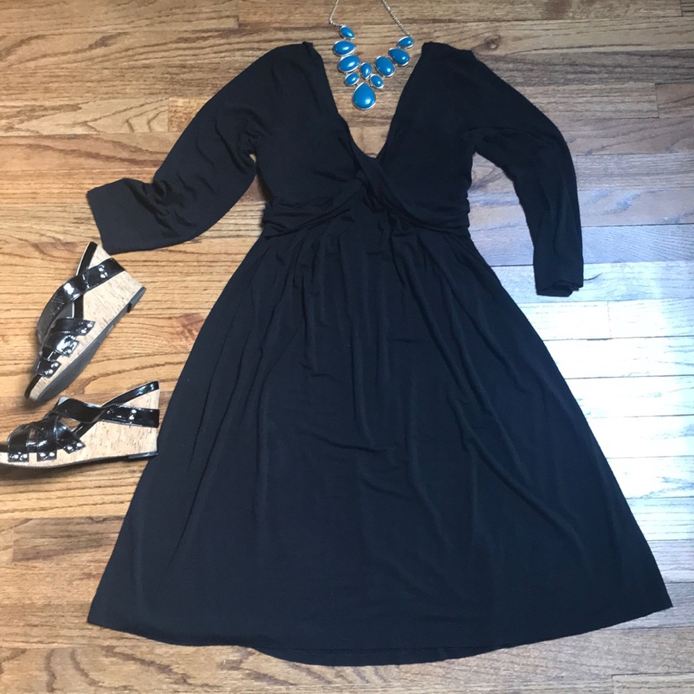 The Limited Little Black Long Sleeve Dress Medium